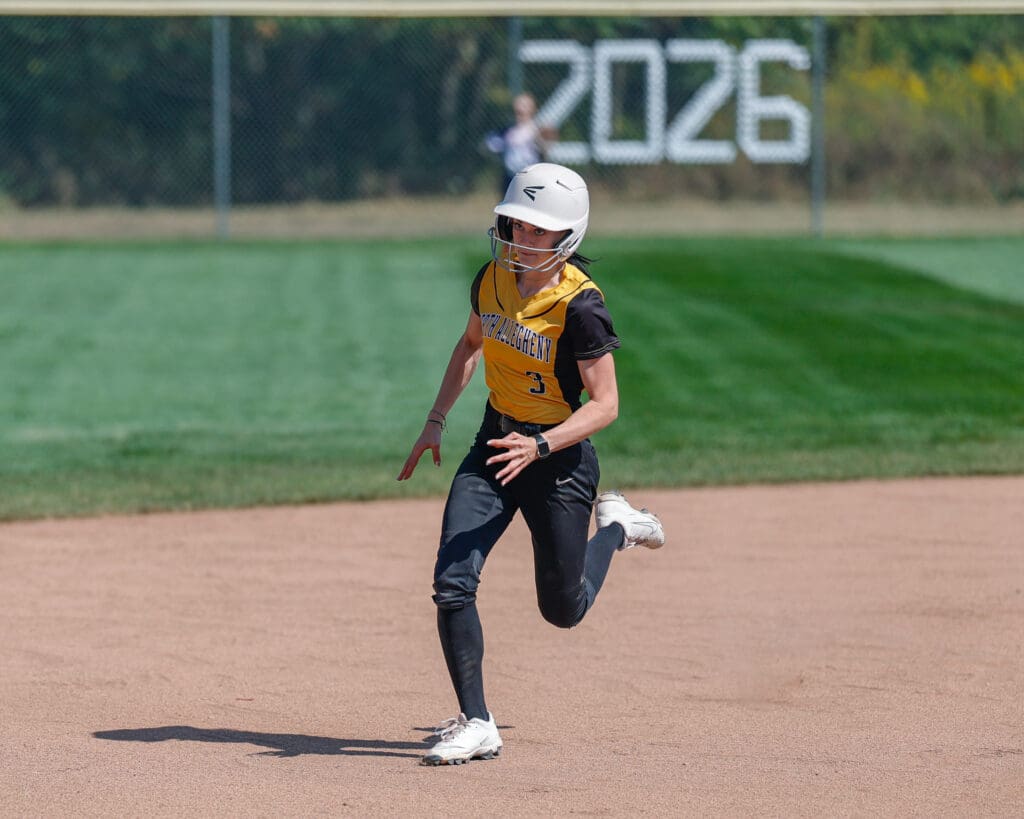 North Allegheny slow pitch softball in action against Shaler on Saturday, Sept. 20, 2025, at Marshall Middle School in Wexford.