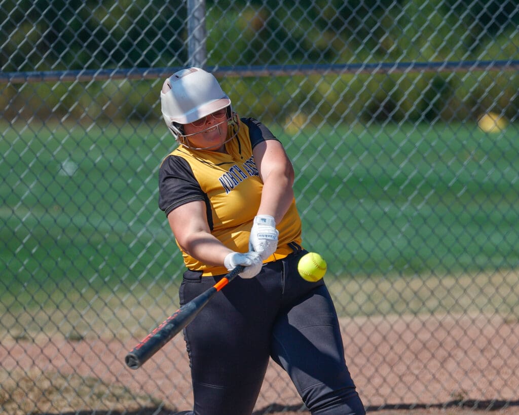 North Allegheny slow pitch softball in action against Shaler on Saturday, Sept. 20, 2025, at Marshall Middle School in Wexford.