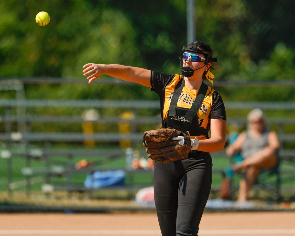 North Allegheny slow pitch softball in action against Shaler on Saturday, Sept. 20, 2025, at Marshall Middle School in Wexford.