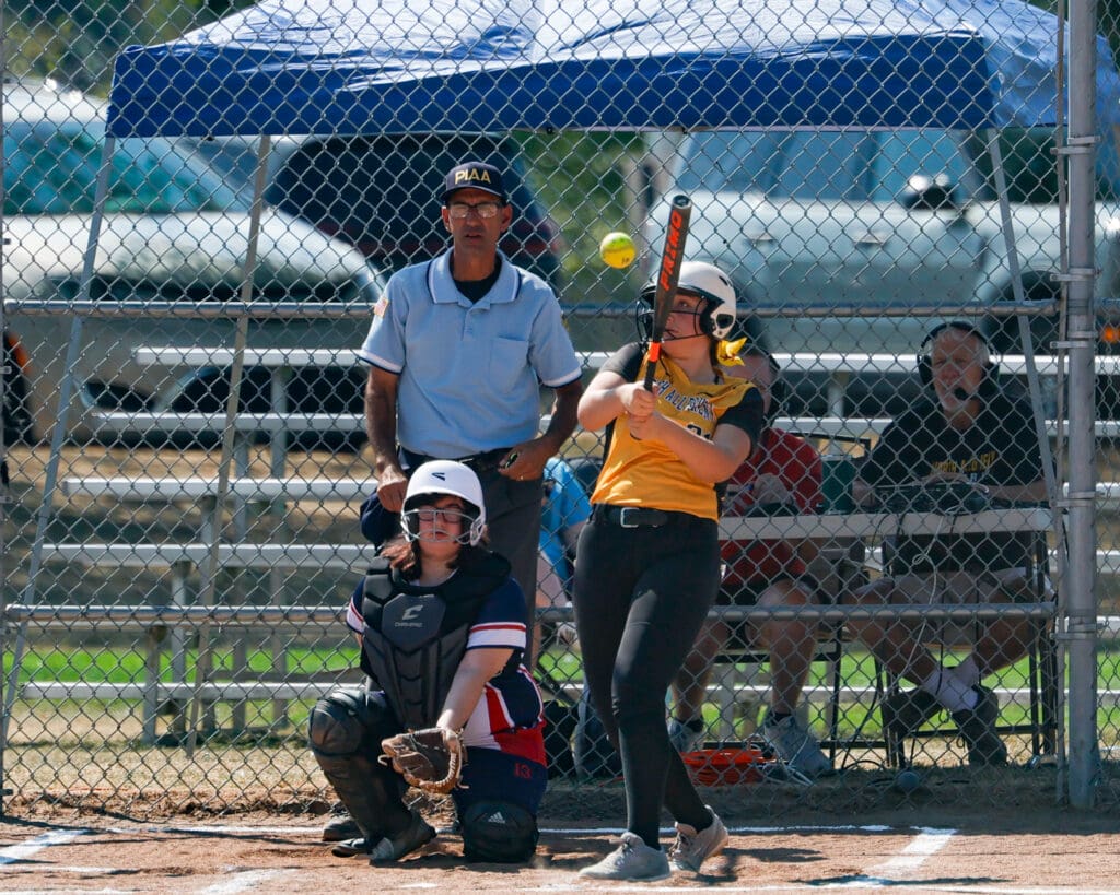 North Allegheny slow pitch softball in action against Shaler on Saturday, Sept. 20, 2025, at Marshall Middle School in Wexford.