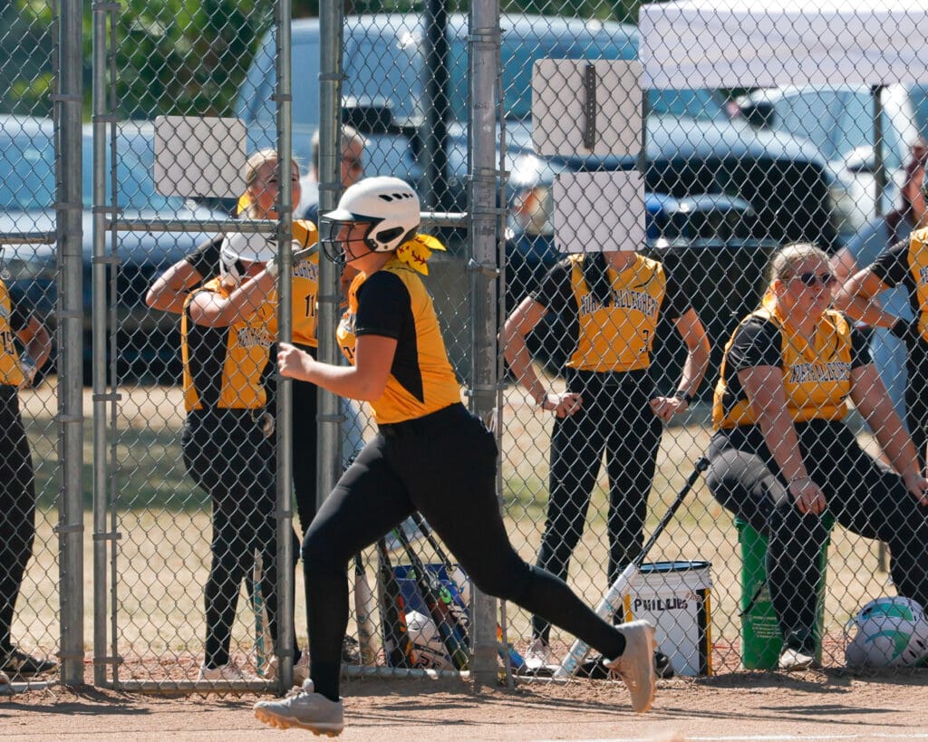 North Allegheny slow pitch softball in action against Shaler on Saturday, Sept. 20, 2025, at Marshall Middle School in Wexford.