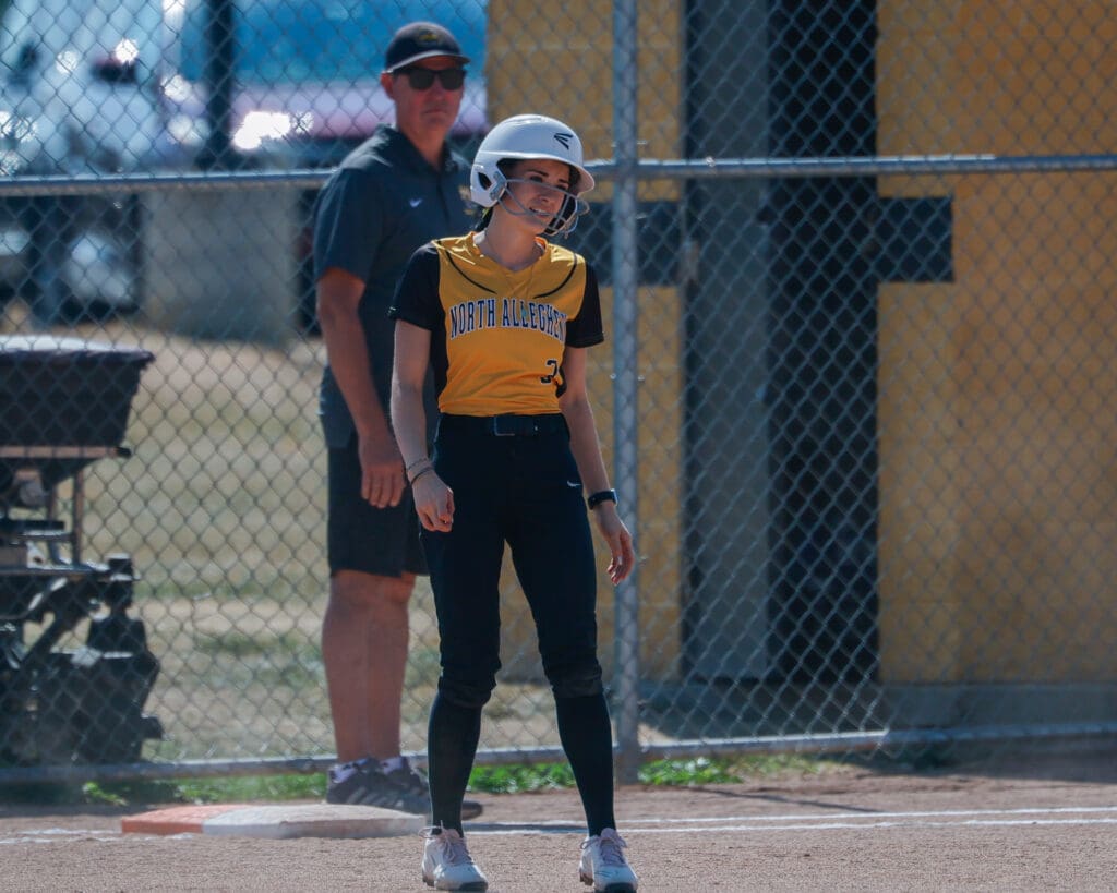 North Allegheny slow pitch softball in action against Shaler on Saturday, Sept. 20, 2025, at Marshall Middle School in Wexford.