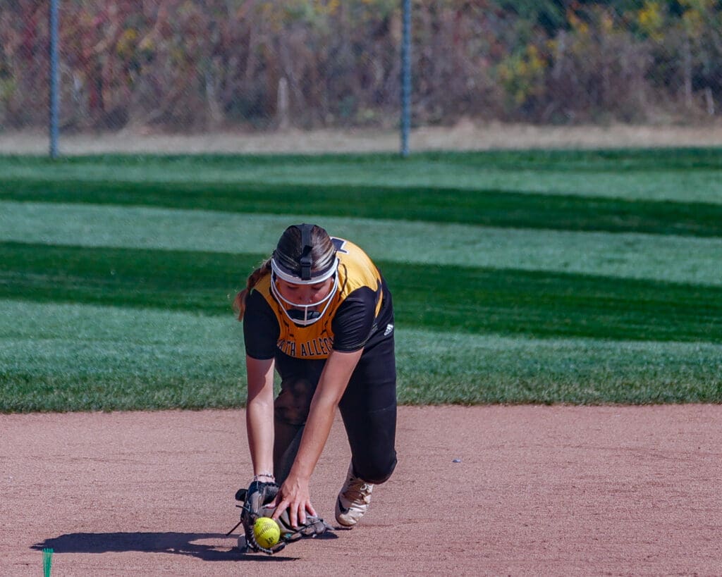 North Allegheny slow pitch softball in action against Shaler on Saturday, Sept. 20, 2025, at Marshall Middle School in Wexford.