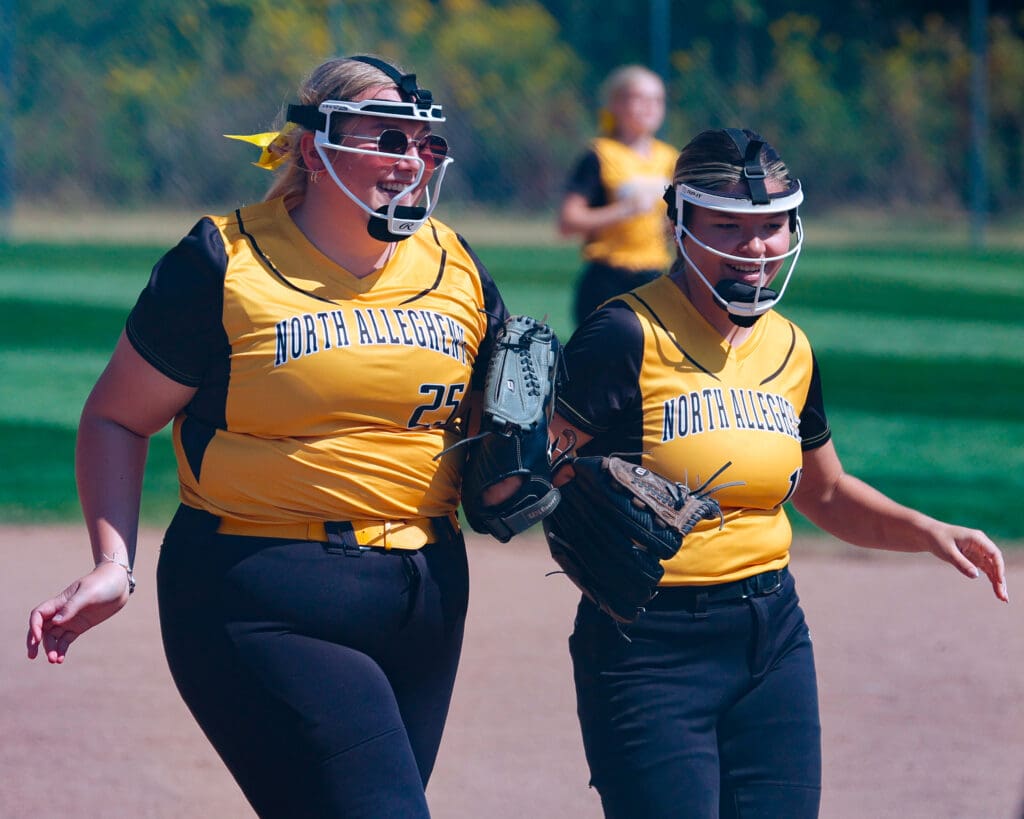 North Allegheny slow pitch softball in action against Shaler on Saturday, Sept. 20, 2025, at Marshall Middle School in Wexford.