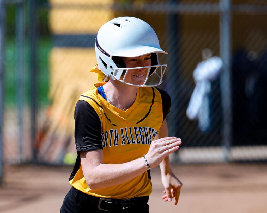 North Allegheny slow pitch softball in action against Shaler on Saturday, Sept. 20, 2025, at Marshall Middle School in Wexford.