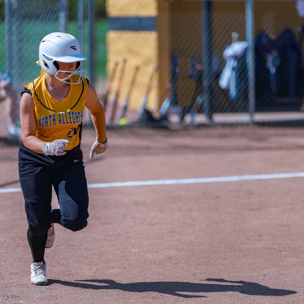 North Allegheny slow pitch softball in action against Shaler on Saturday, Sept. 20, 2025, at Marshall Middle School in Wexford.
