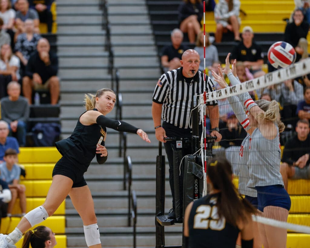 North Allegheny girls volleyball defeats Shaler 3 -1.