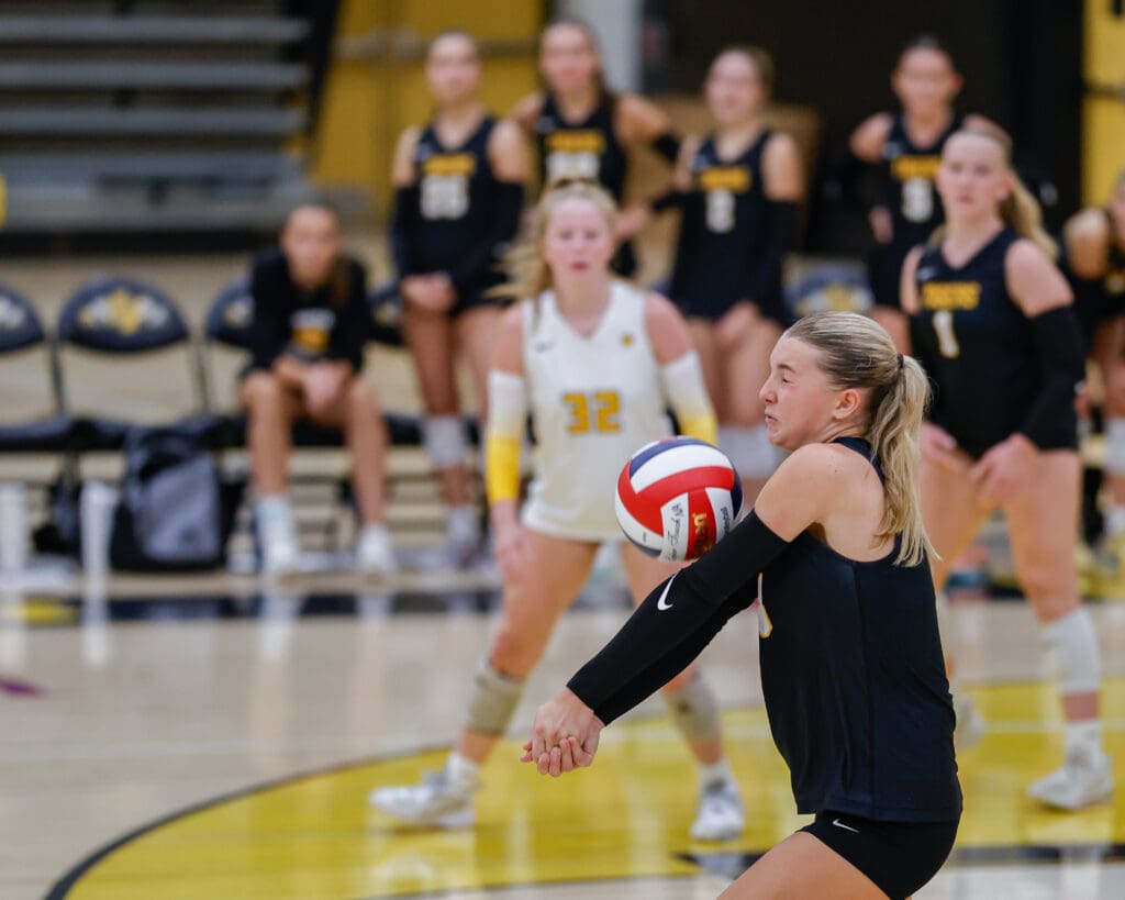 North Allegheny girls volleyball defeats Shaler 3 -1.