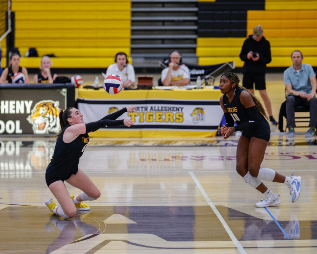 North Allegheny girls volleyball defeats Shaler 3 -1.