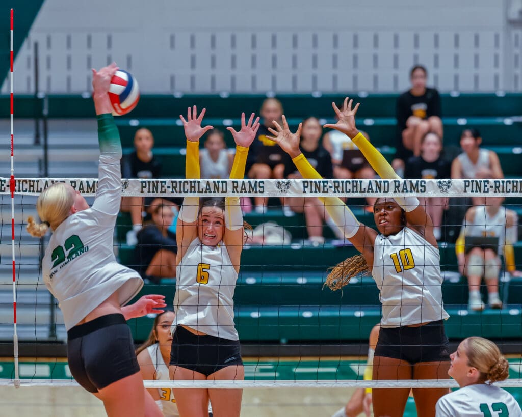 North Allegheny girls volleyball defeats Pine-Richland 3 -1.