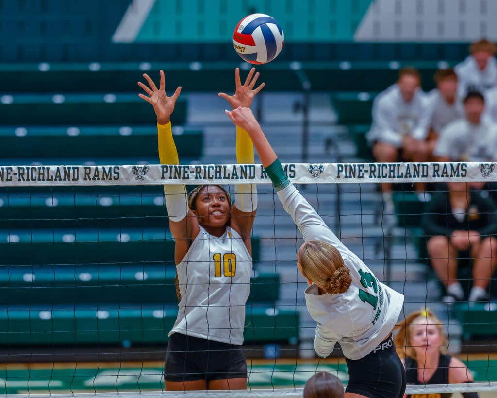 North Allegheny girls volleyball defeats Pine-Richland 3 -1.