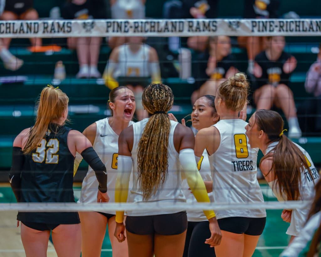 North Allegheny girls volleyball defeats Pine-Richland 3 -1.