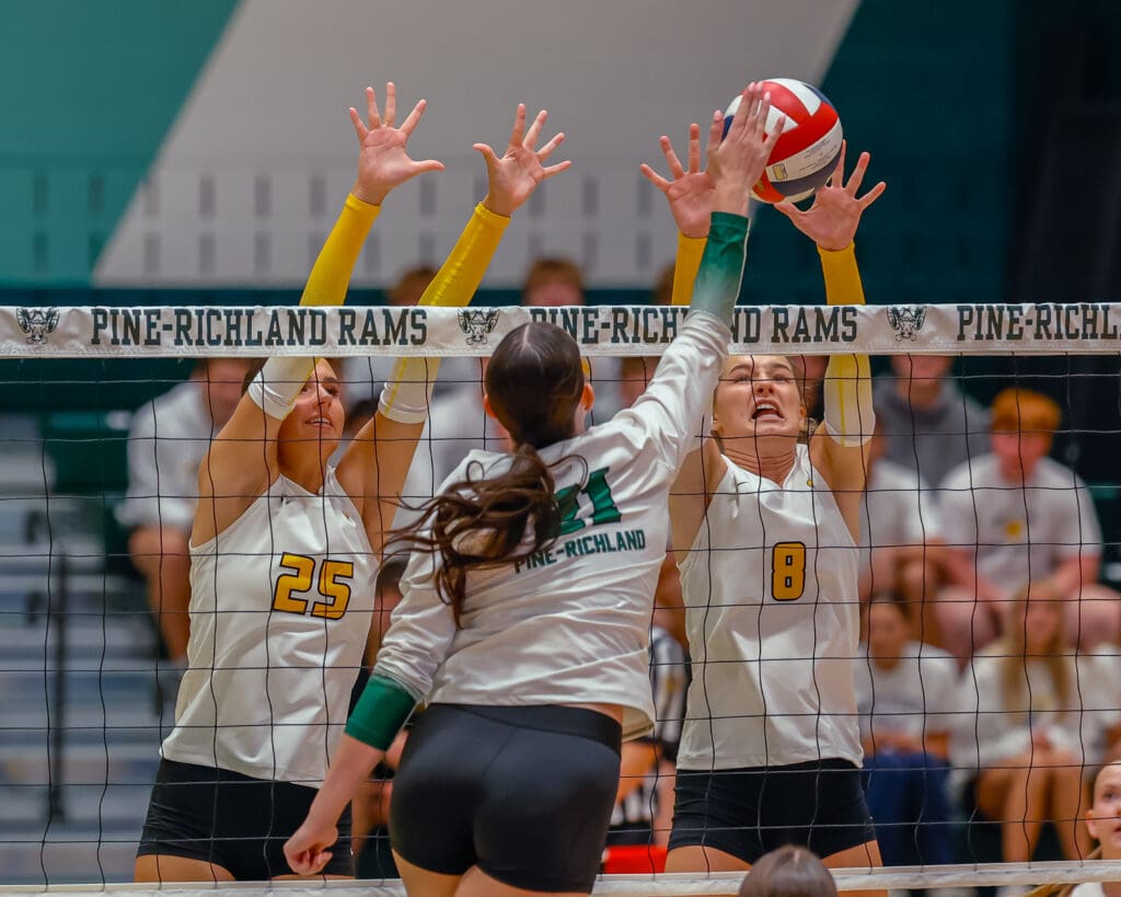 North Allegheny girls volleyball defeats Pine-Richland 3 -1.
