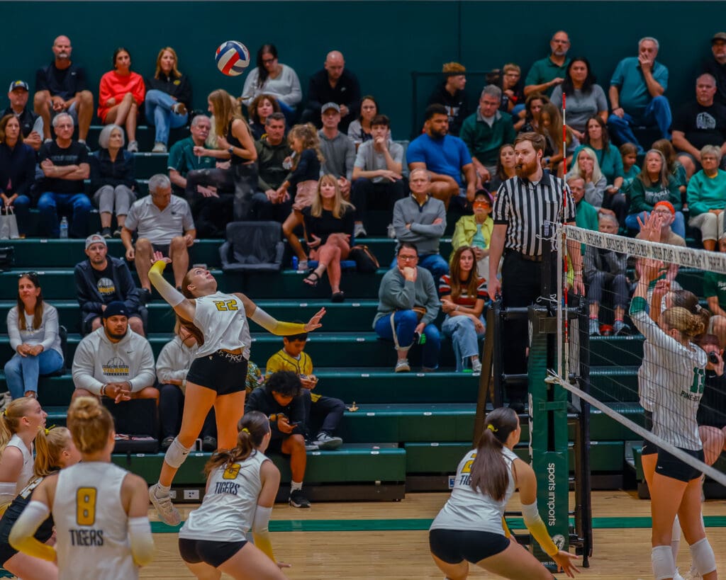 North Allegheny girls volleyball defeats Pine-Richland 3 -1.