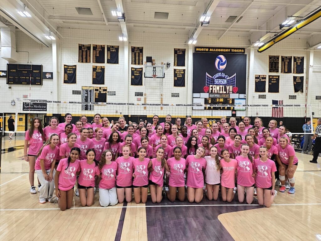 Girls' Volleyball: Tigers Sweep Big Macs On Middle School Night, Pink Out Night
