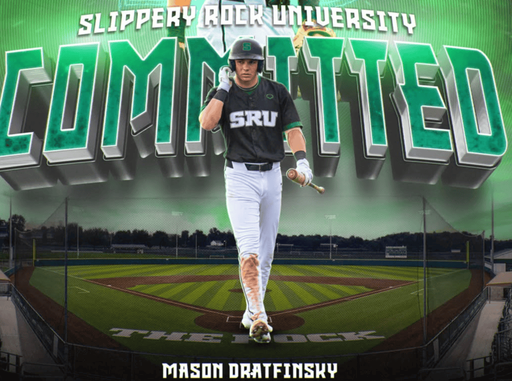 Baseball: Mason Dratfinsky Commits To Slippery Rock Baseball